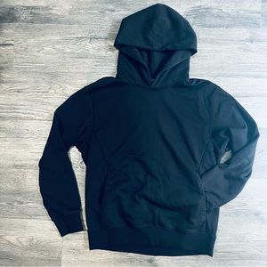 NEW Theory, Hoodie in Tech Terry Cotton, Black, L